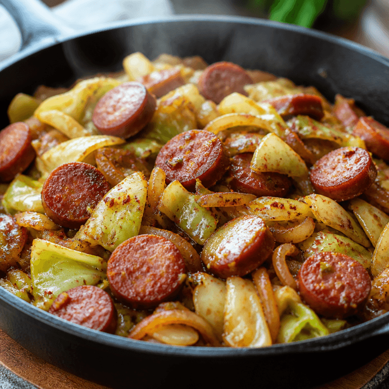 Easy Cabbage and Sausage Skillet
