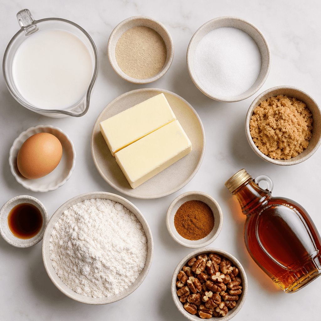 maple pecan sticky buns ingredients