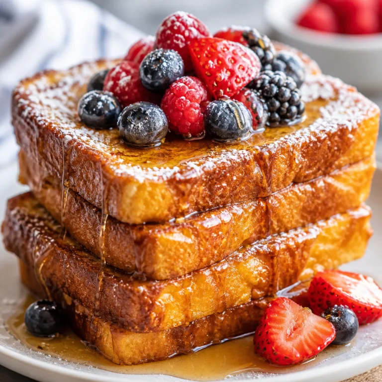 Fluffy Challah French Toast Perfect for Brunch