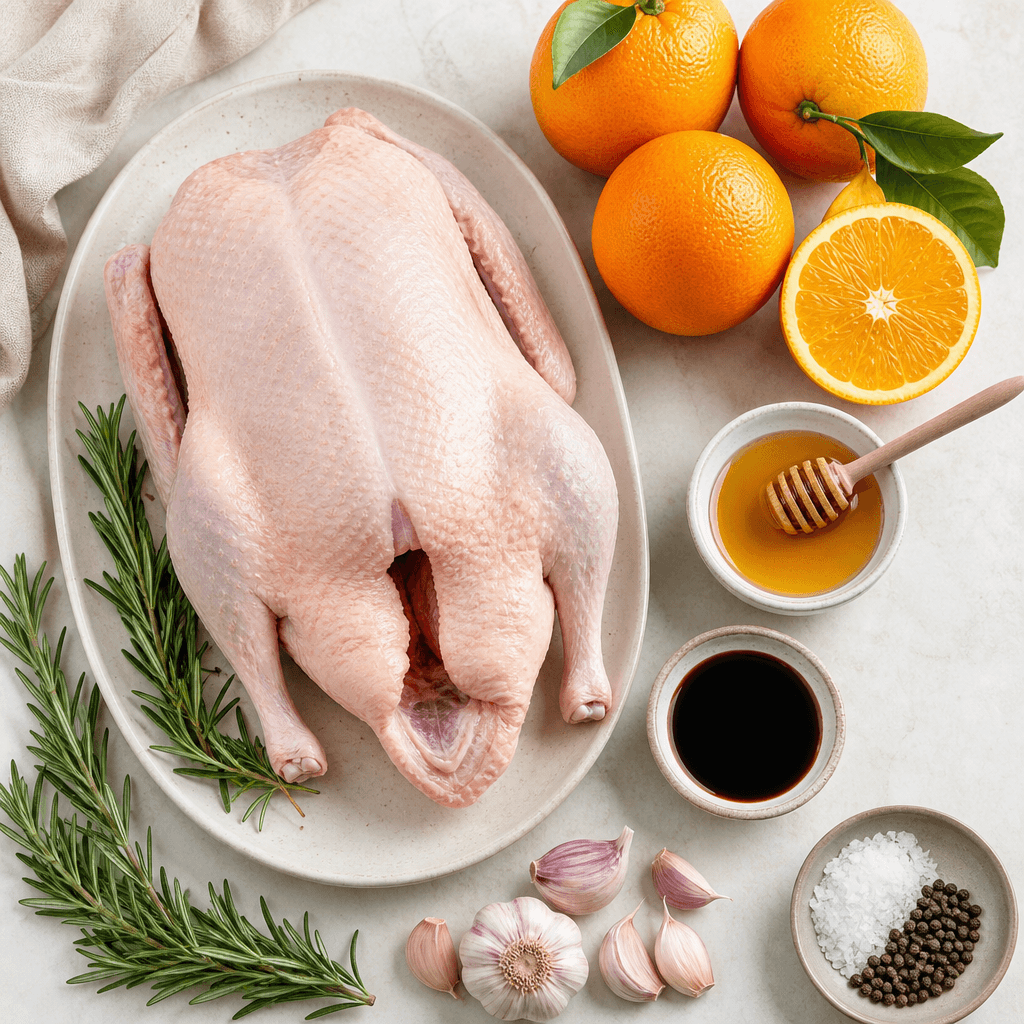 slow roasted duck ingredients