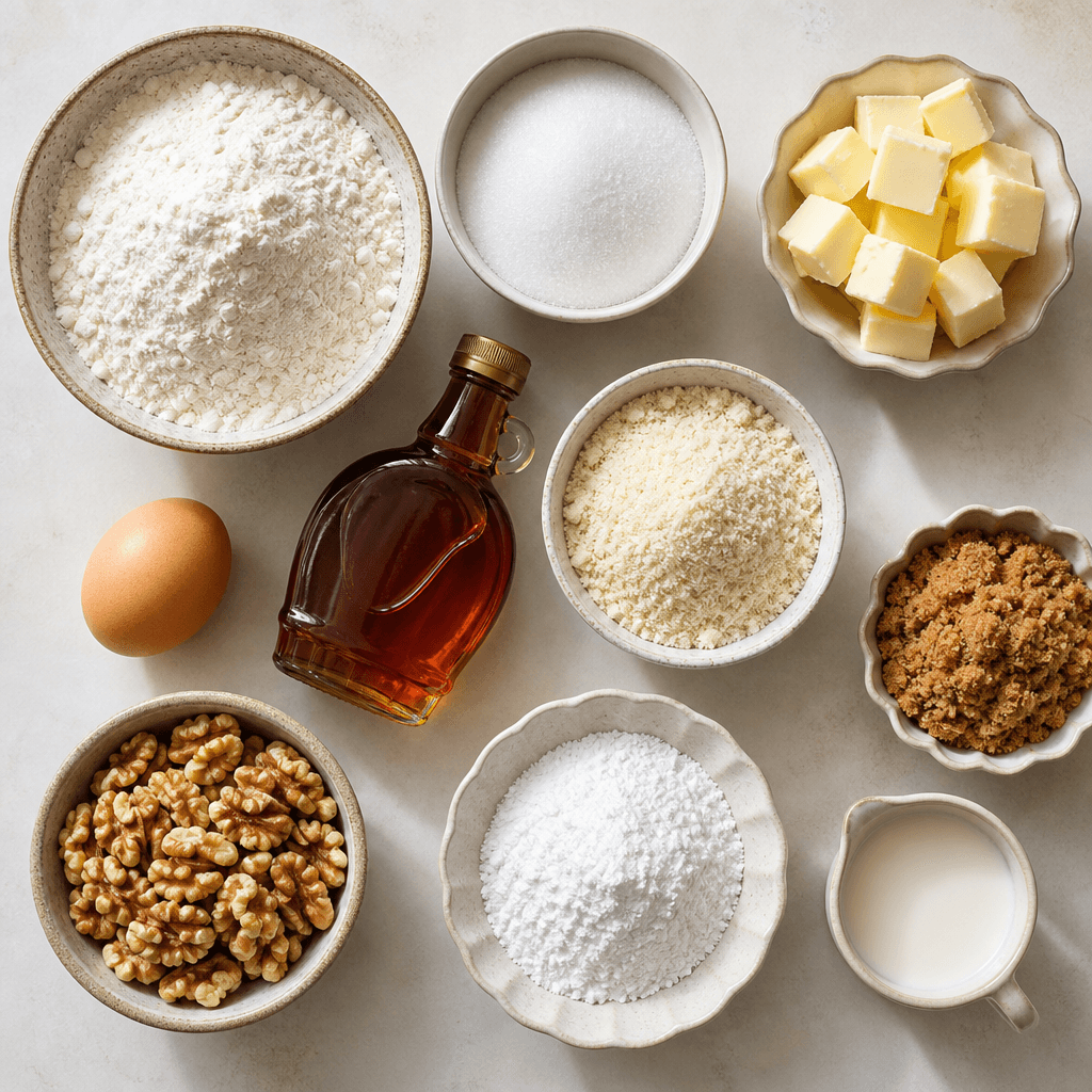 maple walnut tart ingredients