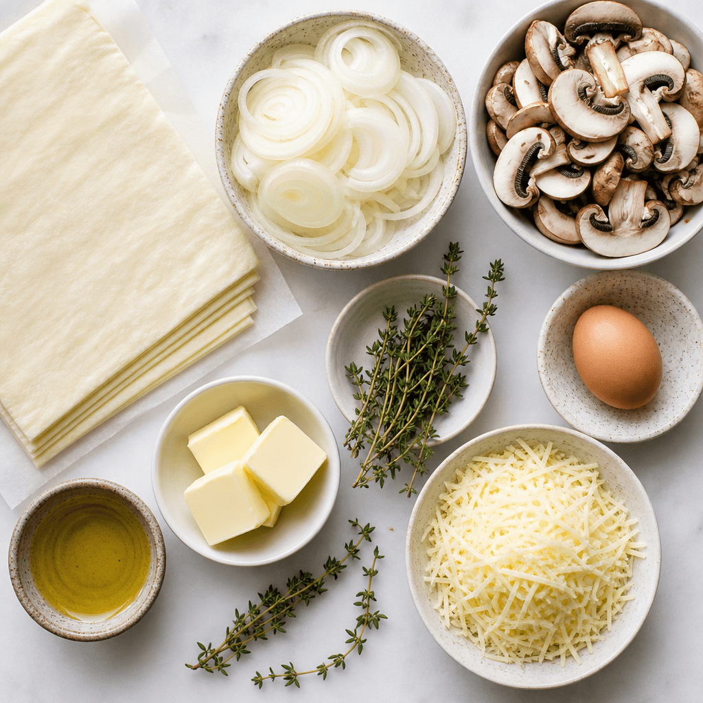 mushroom tartlets ingredients