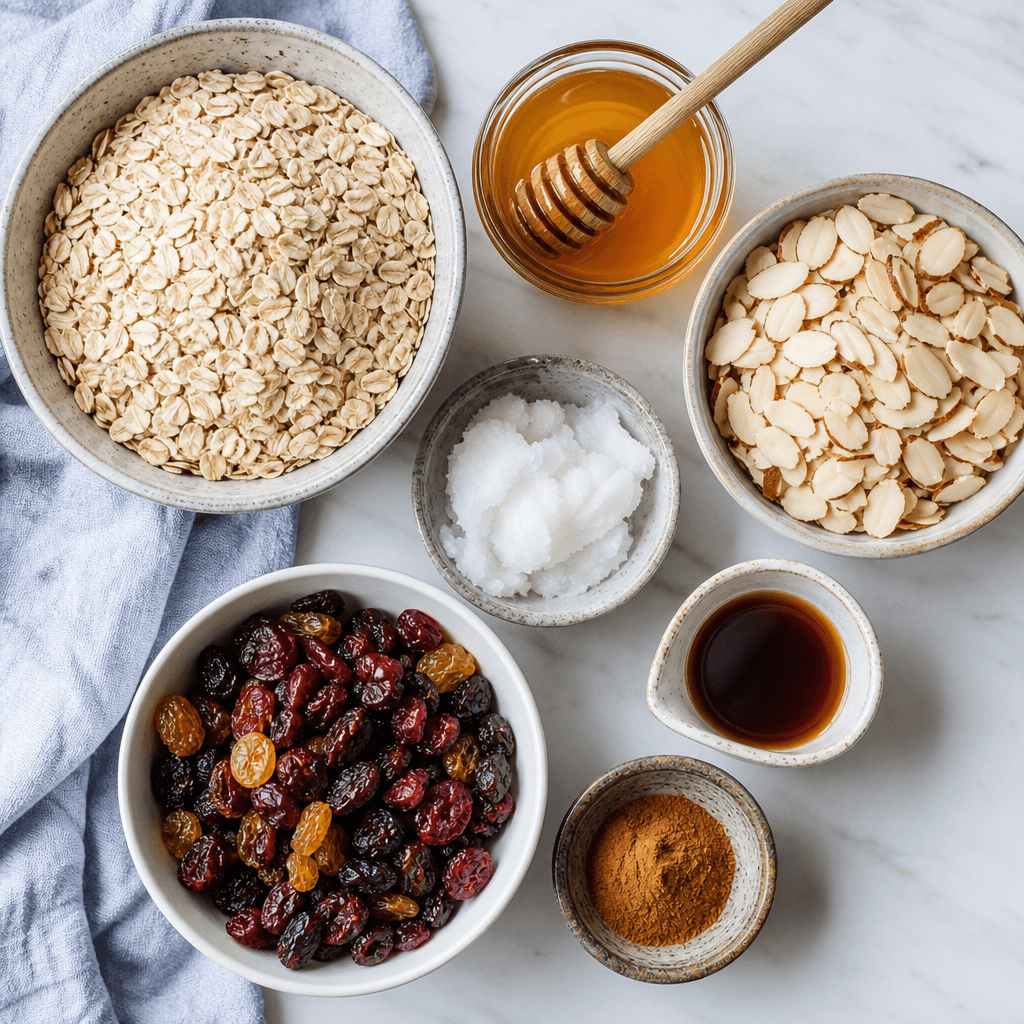 homemade granola ingredients