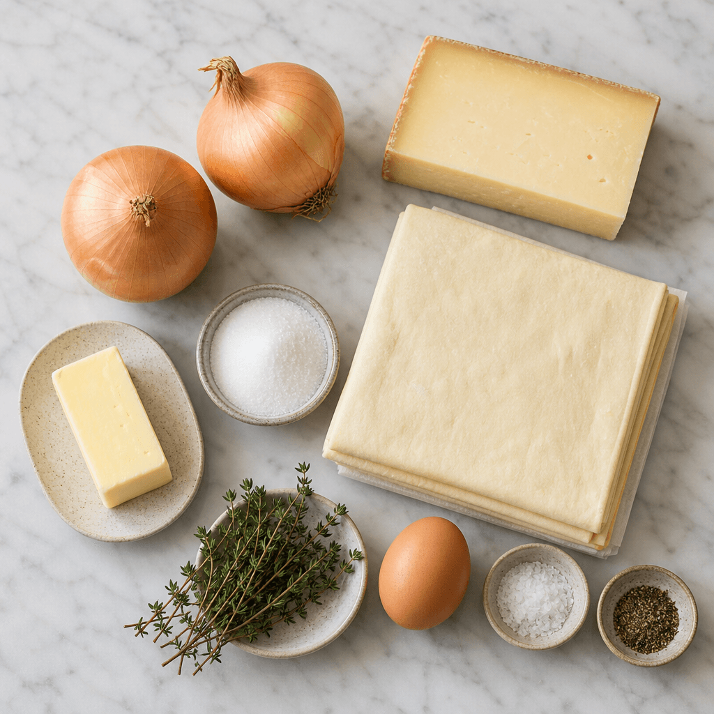 caramelized onion tart ingredients