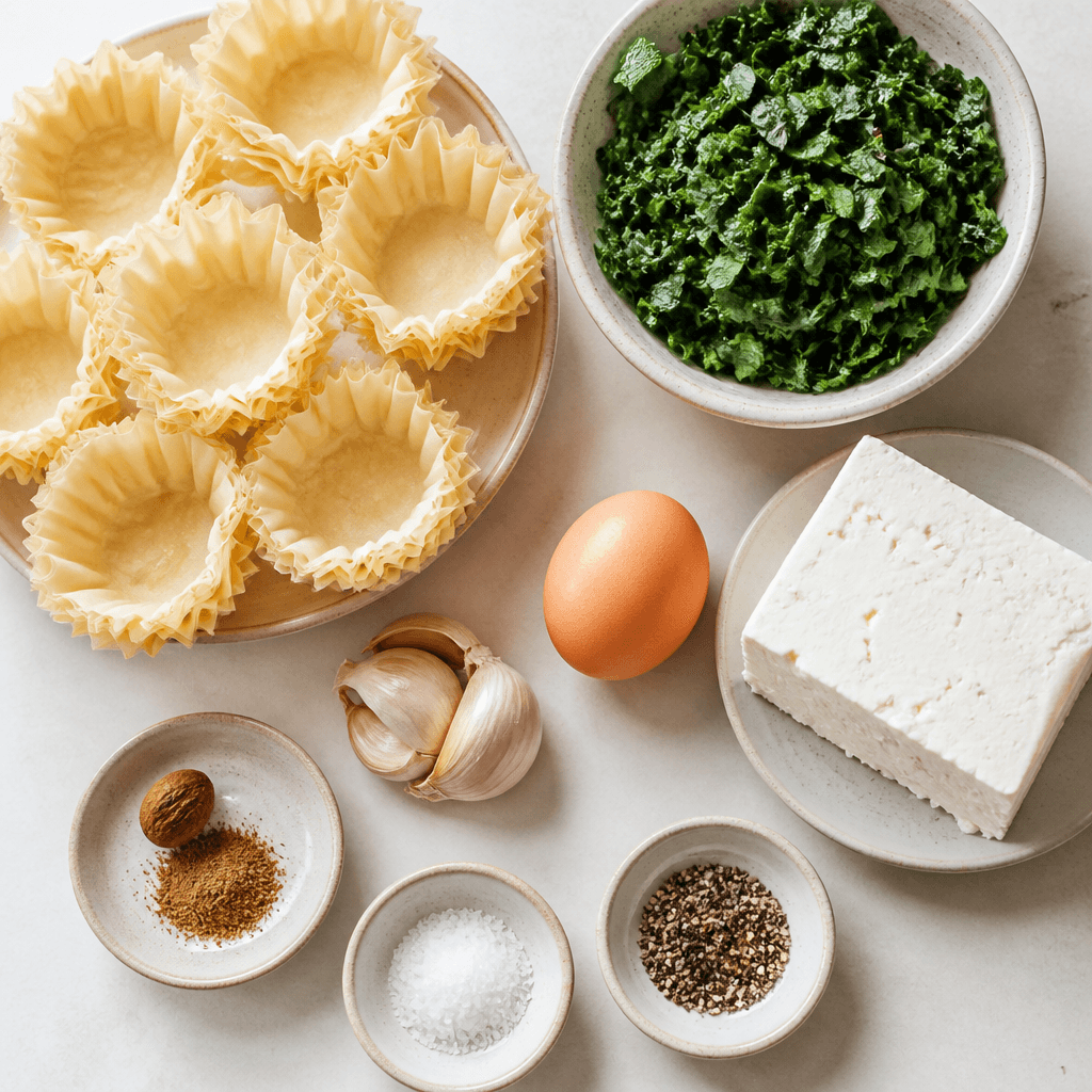 spinach feta phyllo cups ingredients