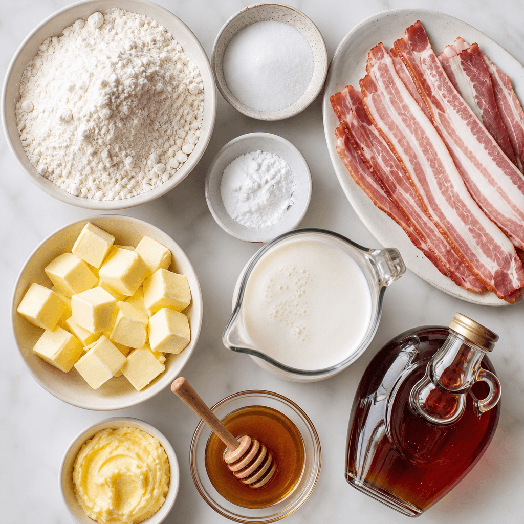 maple bacon biscuits ingredients