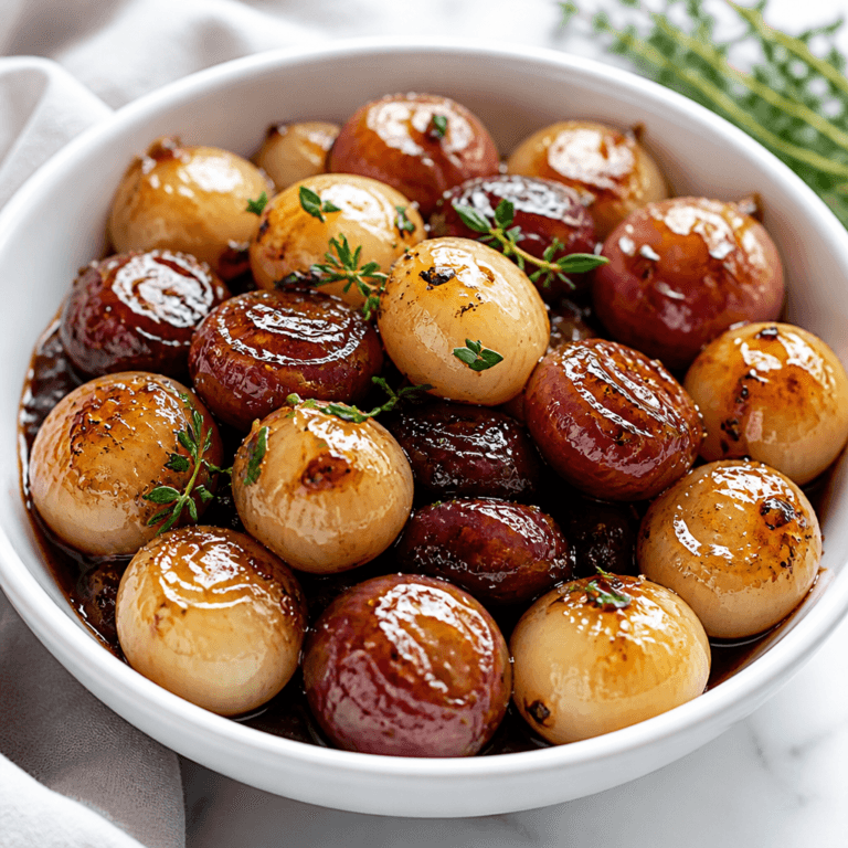 Sweet and Savory Glazed Pearl Onions (Easy Side)
