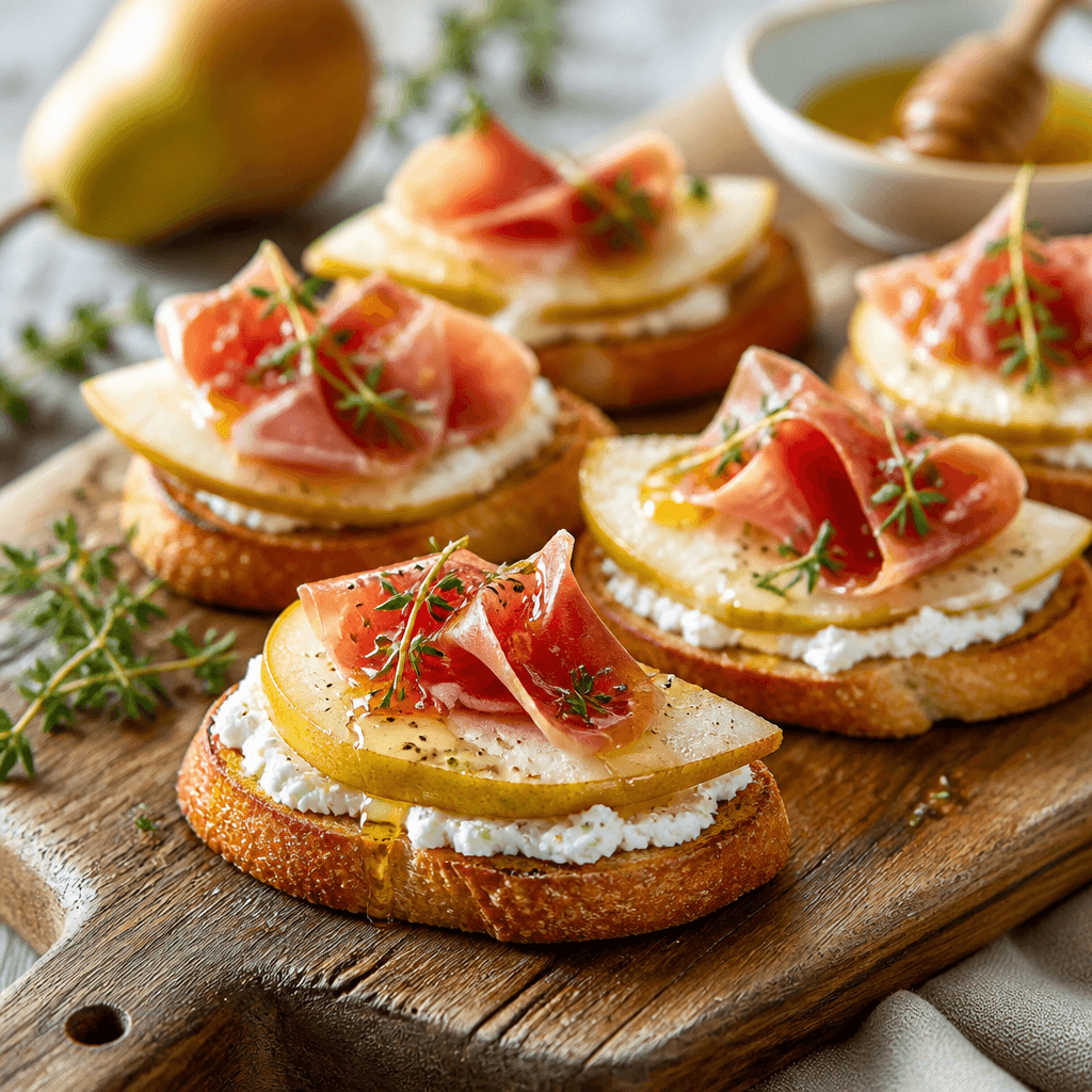 pear crostini