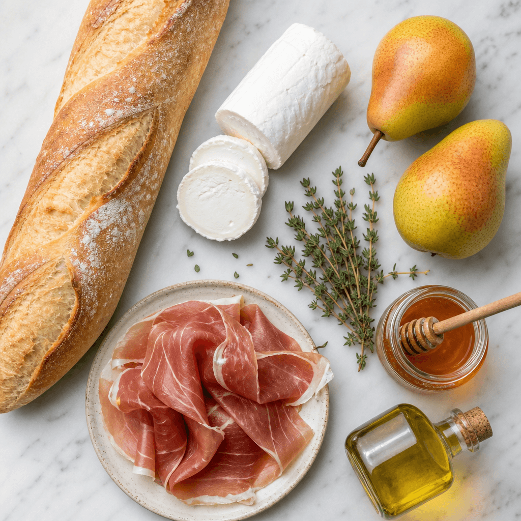 pear crostini ingredients