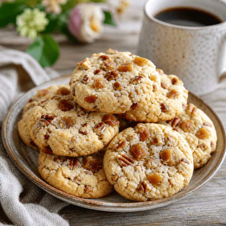 Toffee Pecan Sandies (Buttery Shortbread Cookies)