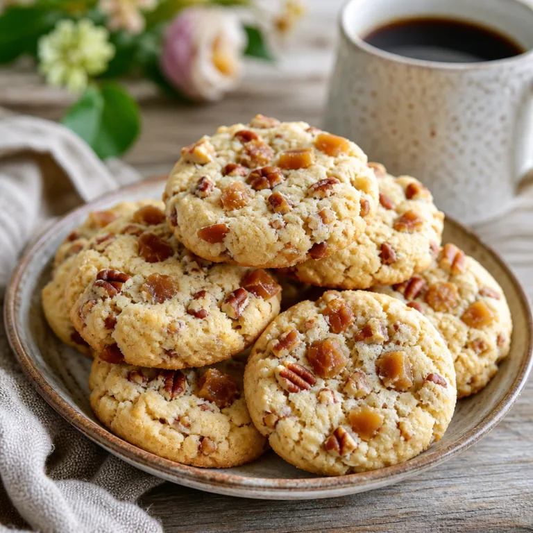 Toffee Pecan Sandies (Buttery Shortbread Cookies)