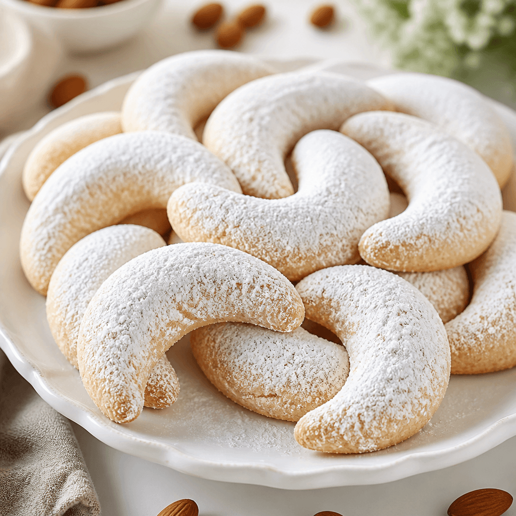 Almond Crescent Cookies