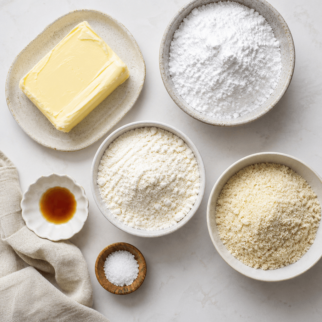 almond crescent cookies ingredients