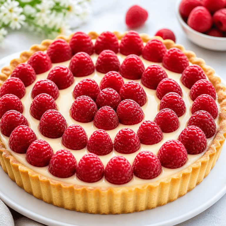 White Chocolate Raspberry Tart