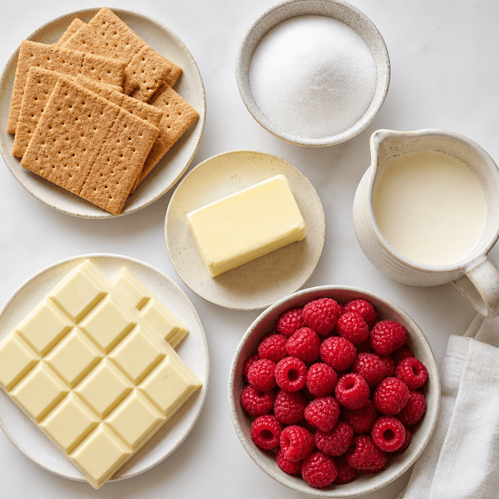 white chocolate raspberry tart ingredients
