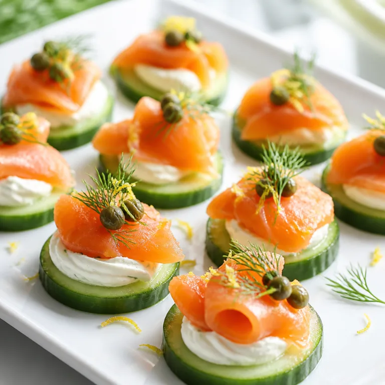 Smoked Salmon Cucumber Bites (Easy Elegant Appetizer)