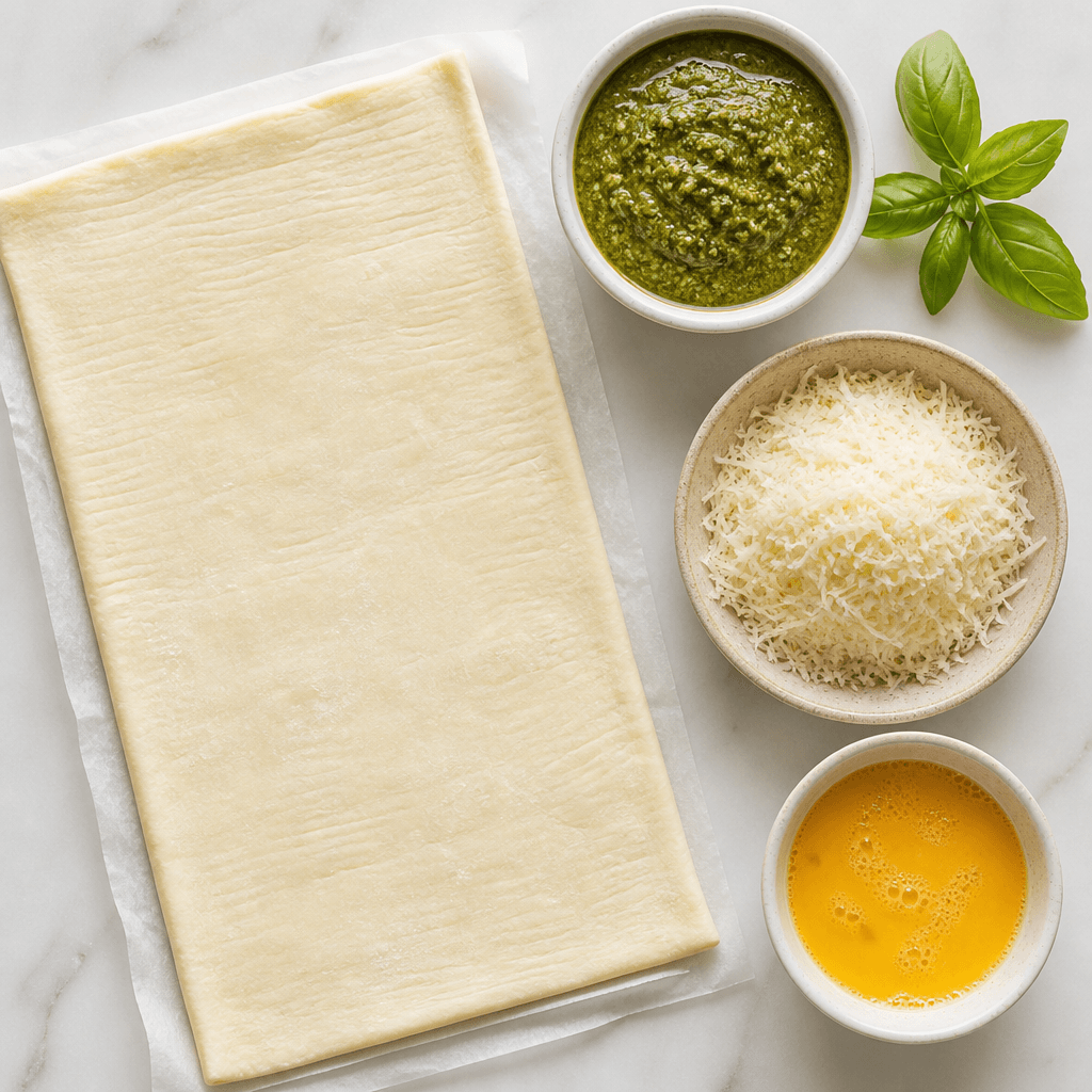pesto pinwheels ingredients