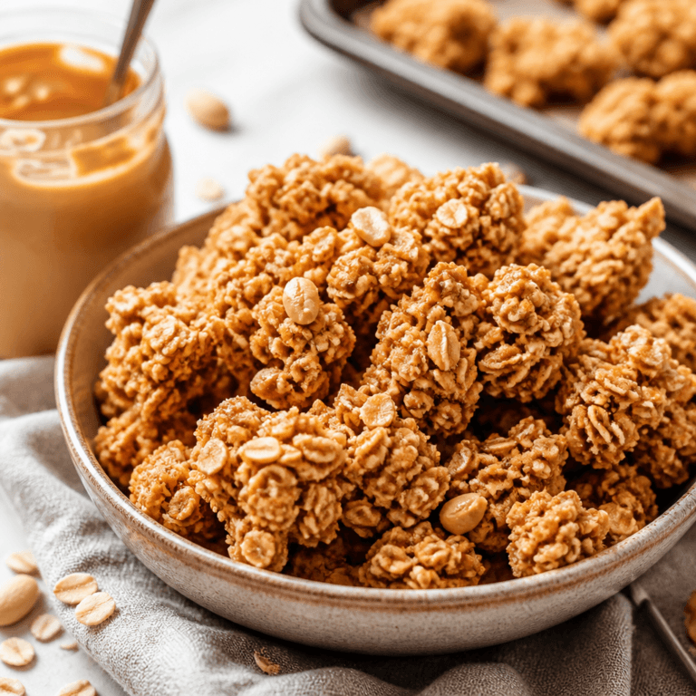 Peanut Butter Granola (Easy Homemade Recipe)