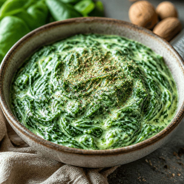 Creamed Spinach with Nutmeg