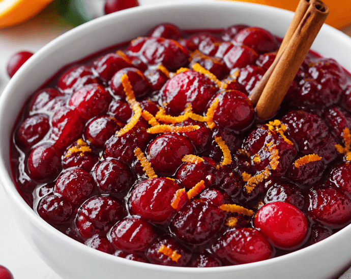 Cranberry Sauce with Fresh Orange Zest