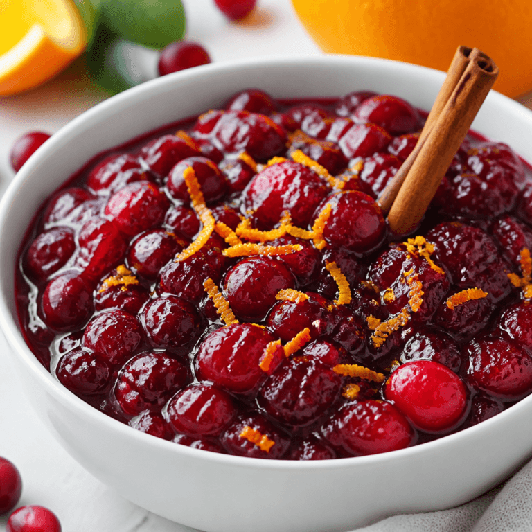 Cranberry Sauce with Fresh Orange Zest