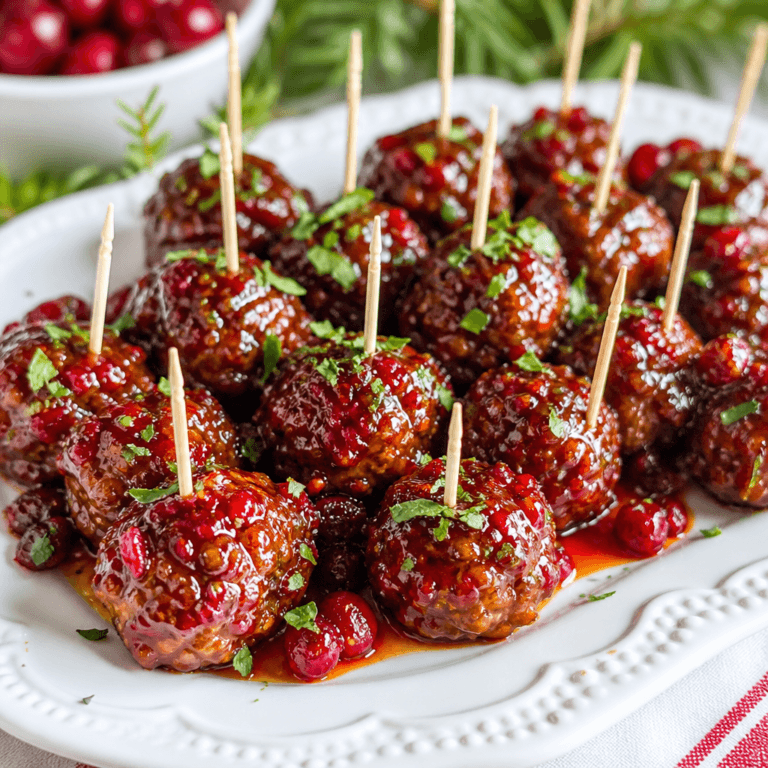 Sweet and Spicy Meatball Appetizers
