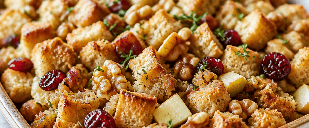 Cranberry Apple Walnut Stuffing