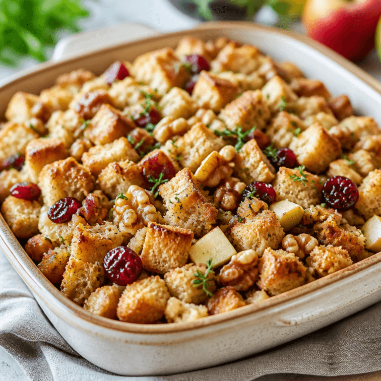 Cranberry Apple Walnut Stuffing