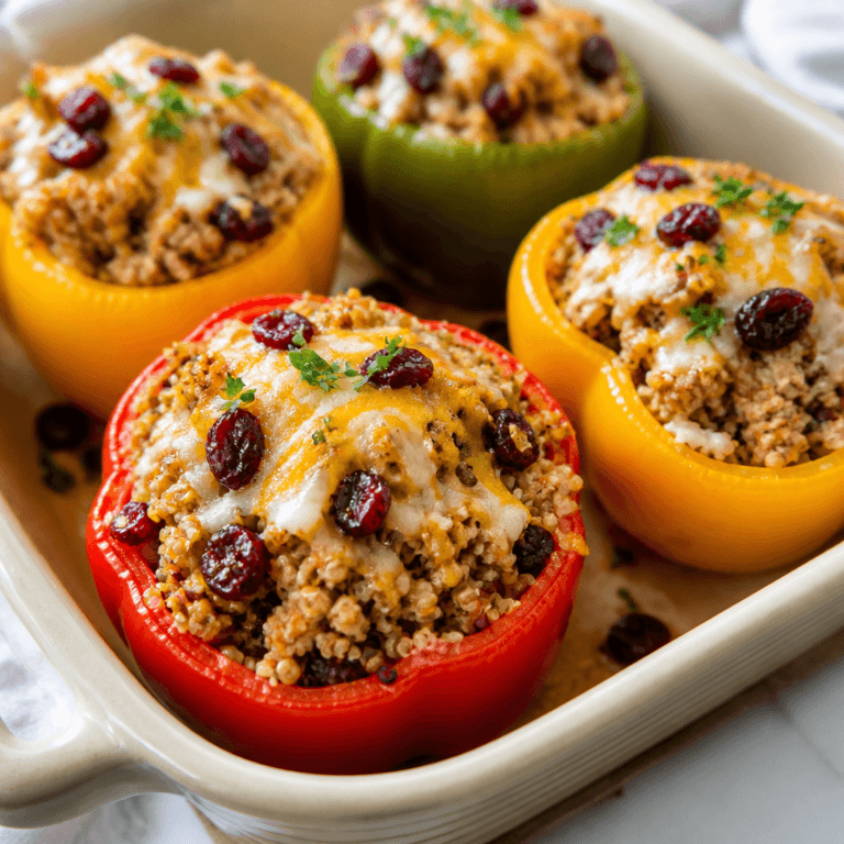 Stuffed Peppers with Ground Turkey and Quinoa