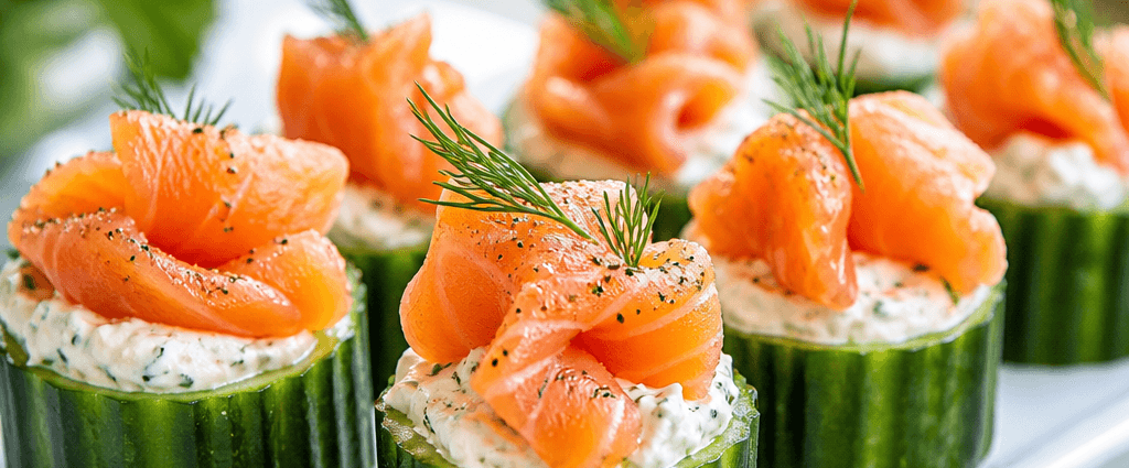Smoked Salmon Cucumber Bites