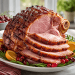 Maple Glazed Ham with Brown Sugar Crust