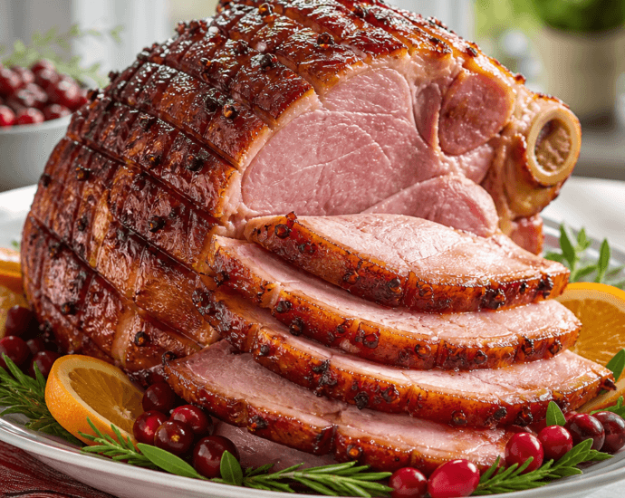Maple Glazed Ham with Brown Sugar Crust