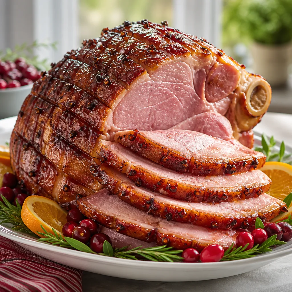 Maple Glazed Ham with Brown Sugar Crust