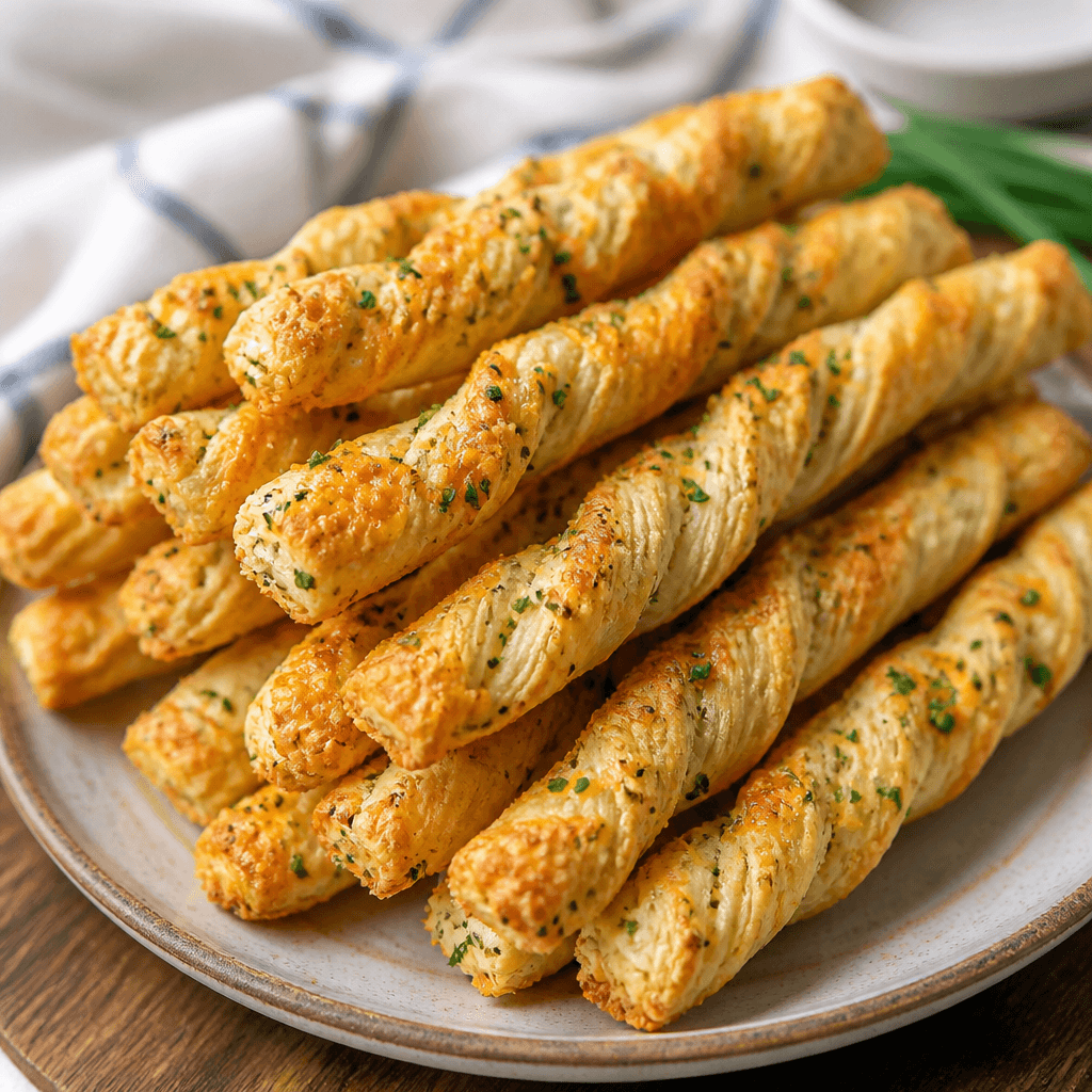 Cheddar and Chive Cheese Straws