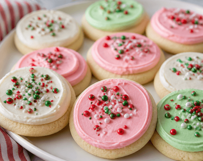 Soft Frosted Christmas Cookies
