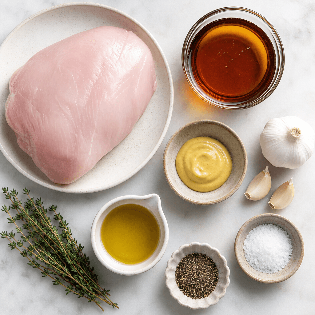 Maple Glazed Turkey Breast Recipe ingredients