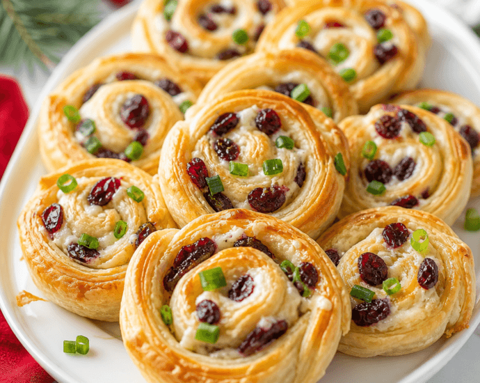 Cranberry Cream Cheese Pinwheels