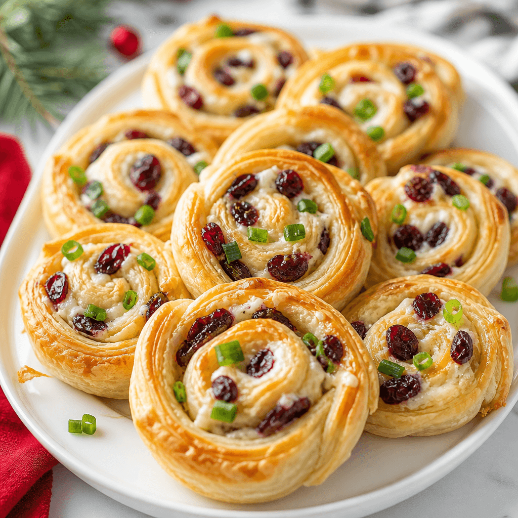 Cranberry Cream Cheese Pinwheels