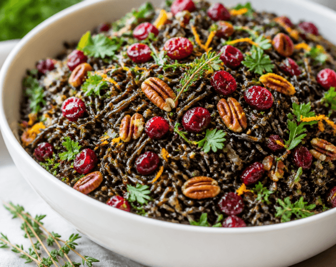 Wild Rice Pilaf with Cranberries