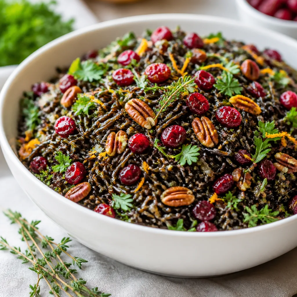 Wild Rice Pilaf with Cranberries