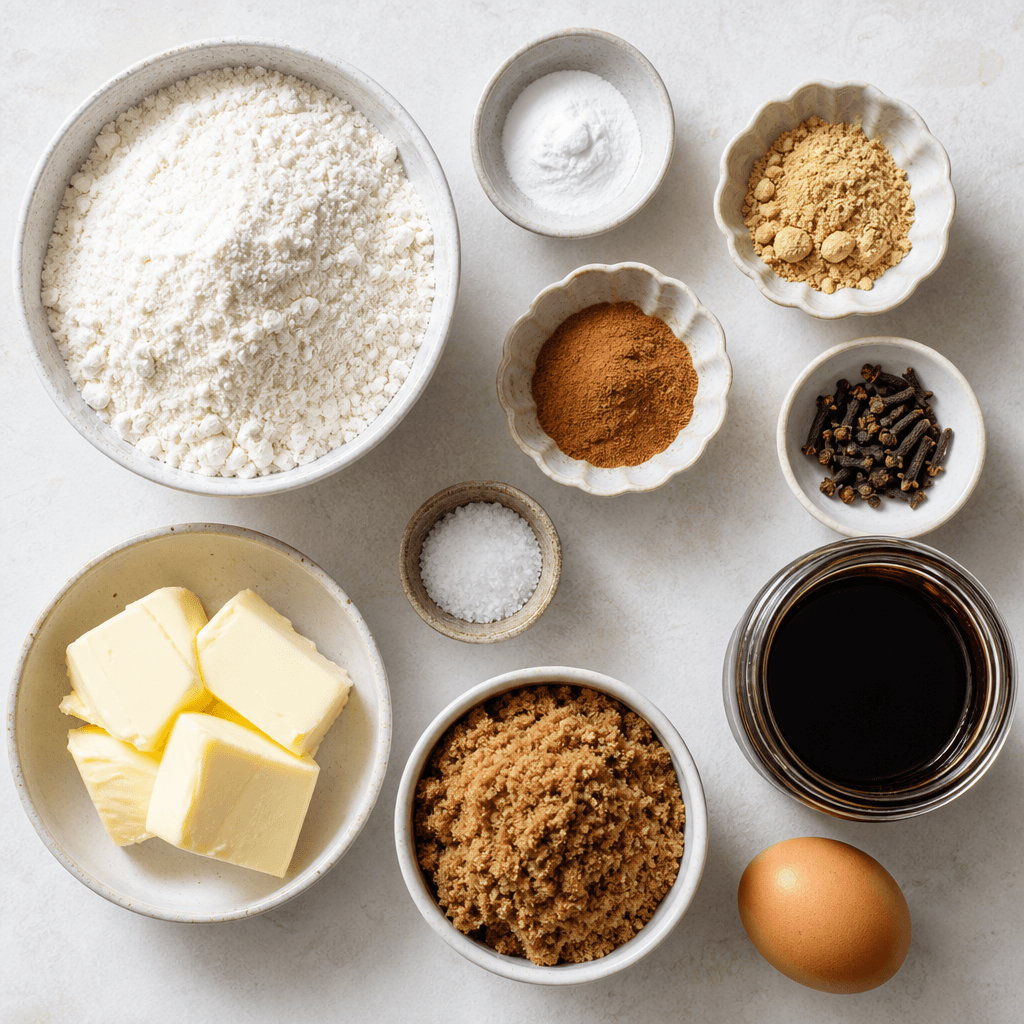 Gingerbread Men Cookies ingredients