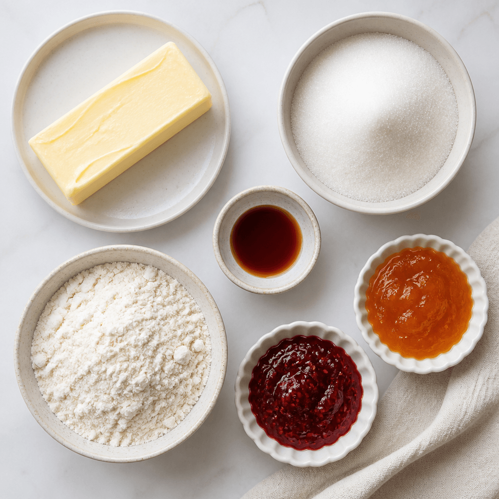 Thumbprint Cookies ingredients