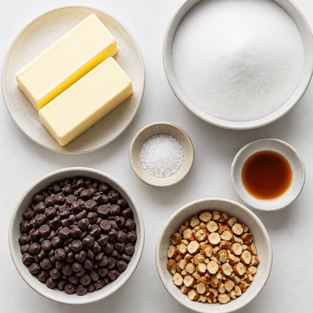 Homemade Toffee Recipe ingredients
