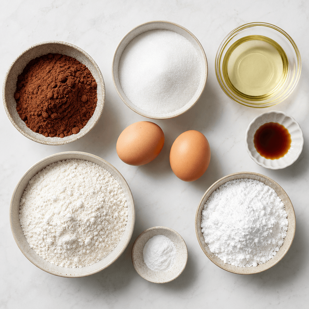 Chocolate Crinkle Cookies ingredients