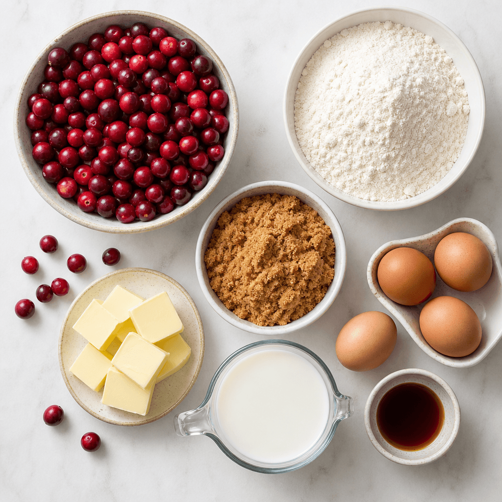 Cranberry Upside Down Cake ingredients