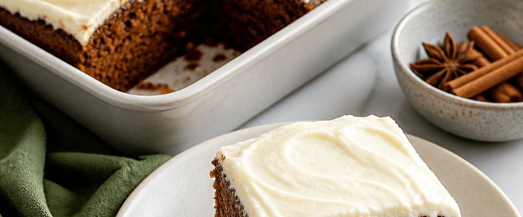 Gingerbread Cake with Cream Cheese Frosting