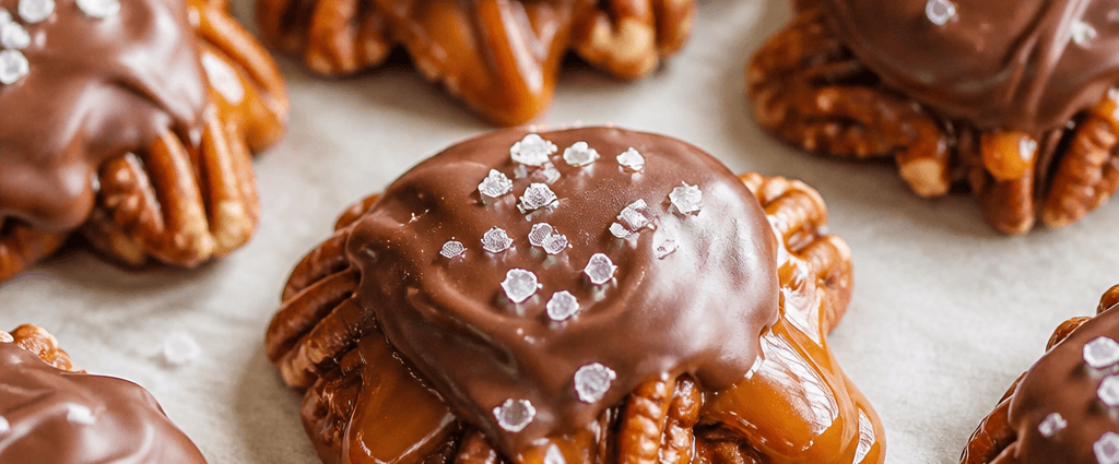 Homemade Caramel Turtle Candy
