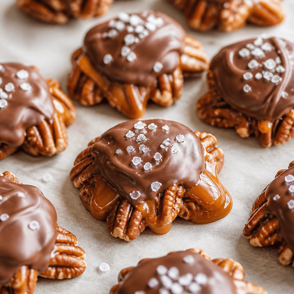 Homemade Caramel Turtle Candy