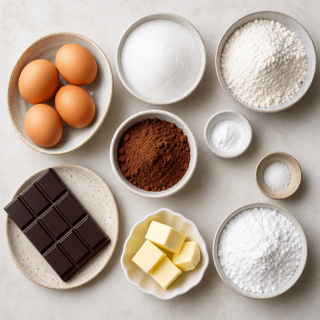 Classic Yule Log Cake ingredients
