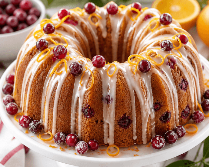 Cranberry Orange Bundt Cake